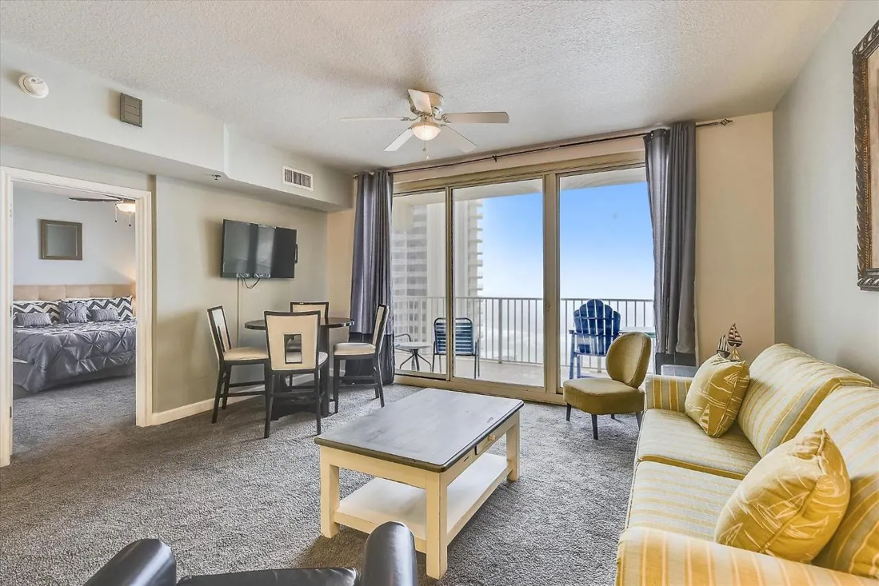 Shores Of Panama 1211- Sleeps 6, Gulf View, Reserved Parking! Free Fun! Condo Panama City Beach 0*,  USA