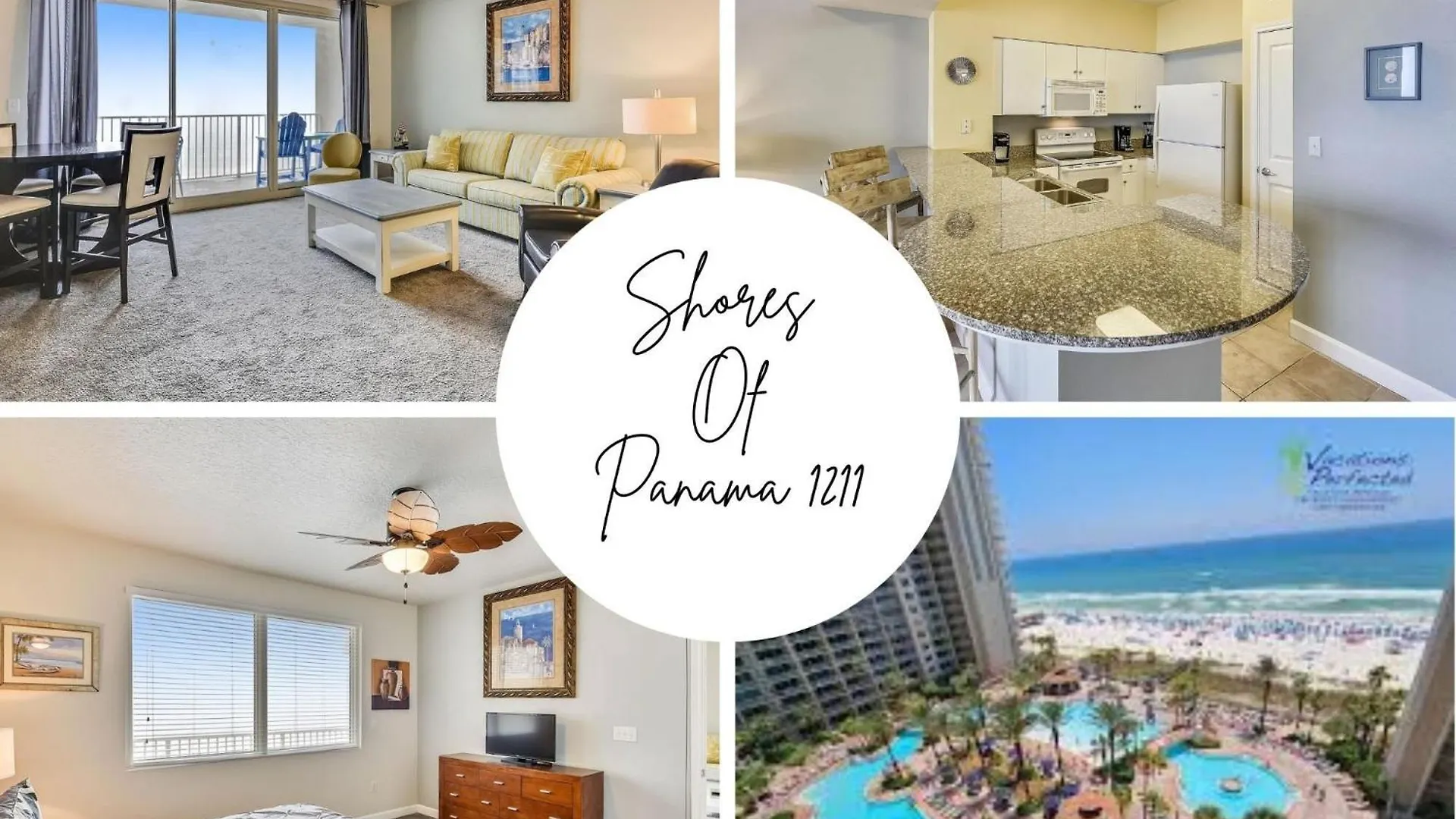 Shores Of Panama 1211- Sleeps 6, Gulf View, Reserved Parking! Free Fun! Condo Panama City Beach